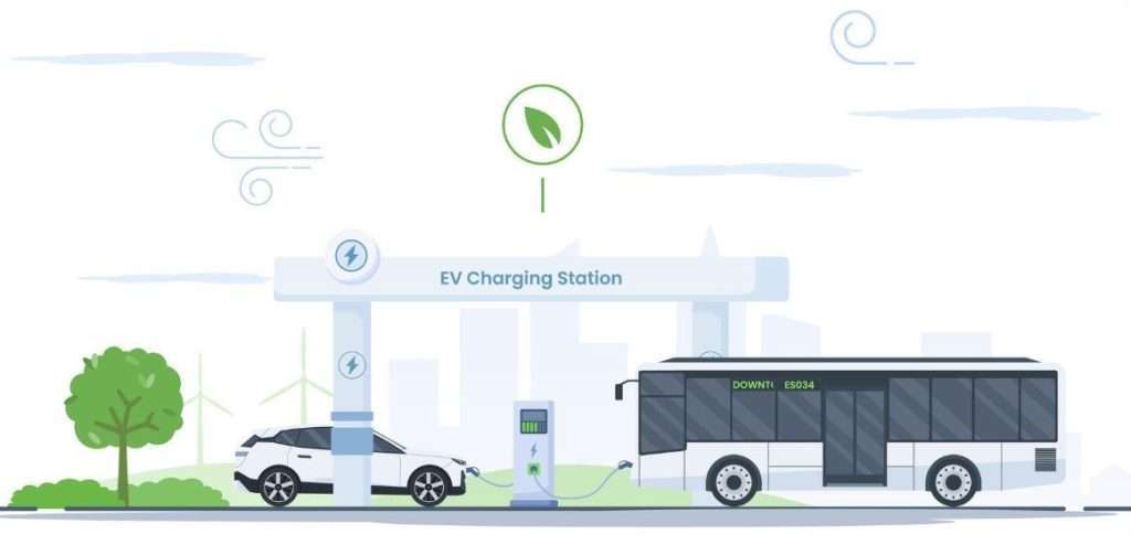 Borne de recharge pour véhicules électriques -11