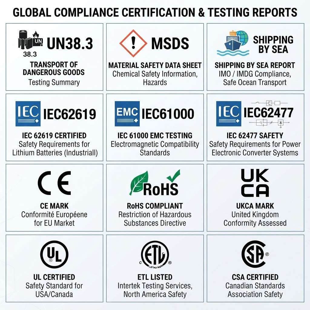 NextG Power Certificates and reports